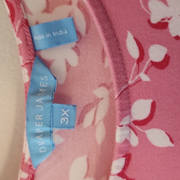 Draper James Boatneck Kitty Dress in Pink Shadow Floral, Size 3X - Picture 6 of 12